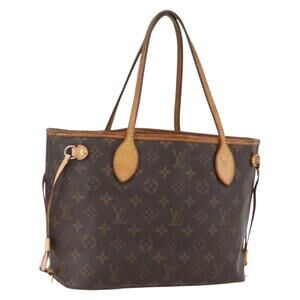 LOUIS VUITTON Monogram Neverfull PM Tote Bag M40155 LV Auth am10359